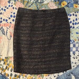 Gerard Darel Charcoal Tweed Pencil Skirt